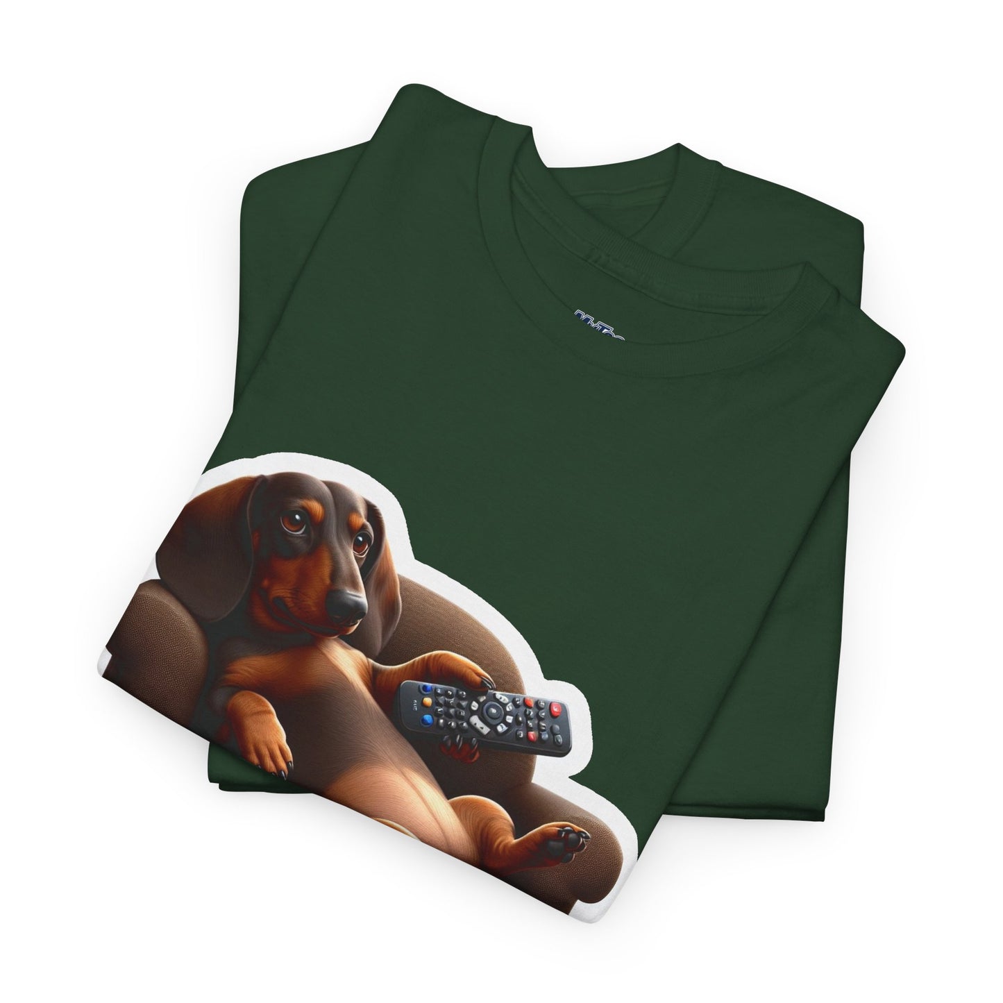 Dachshund Chill Mode Tee – Remote In Paw, Stress-Free Style