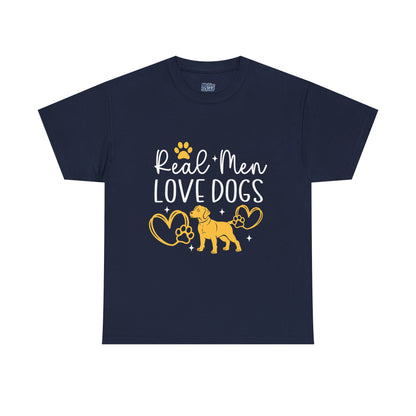 Real Men Love Dogs Cotton T-Shirts | Dog Lover