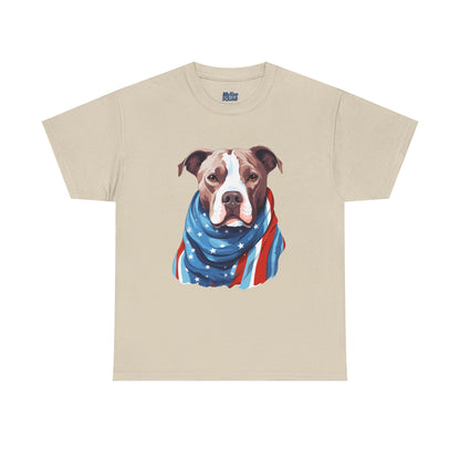 Patriotic American Staffordshire Terrier Unisex T-Shirt