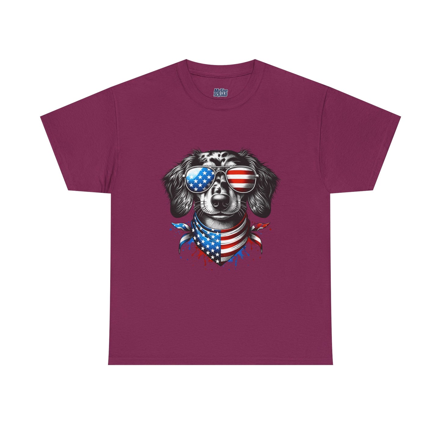 Patriotic Dachshund with Sunglasses Unisex T-Shirt