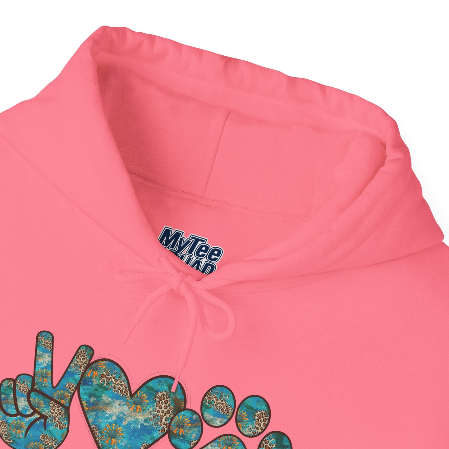 Peace Love Rescue Hoodie For Animal Rescuers