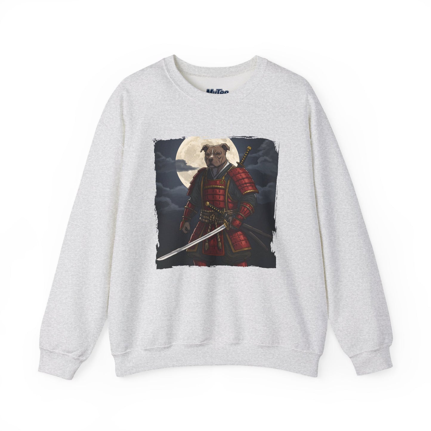 Pitbull Samurai Warrior Sweatshirt | Cozy Crewneck