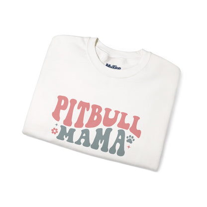 Pitbull Mama Crewneck Sweatshirt | Perfect Gift for Dog Mom