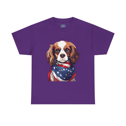 Patriotic Cavalier King Charles Spaniel Unisex T-Shirt