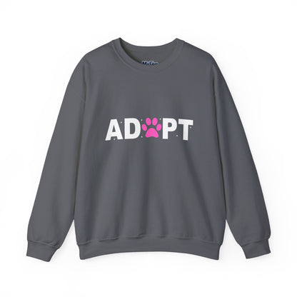 Adopt Themed Unisex Crewneck Sweatshirt - Comfortable Casual Wear