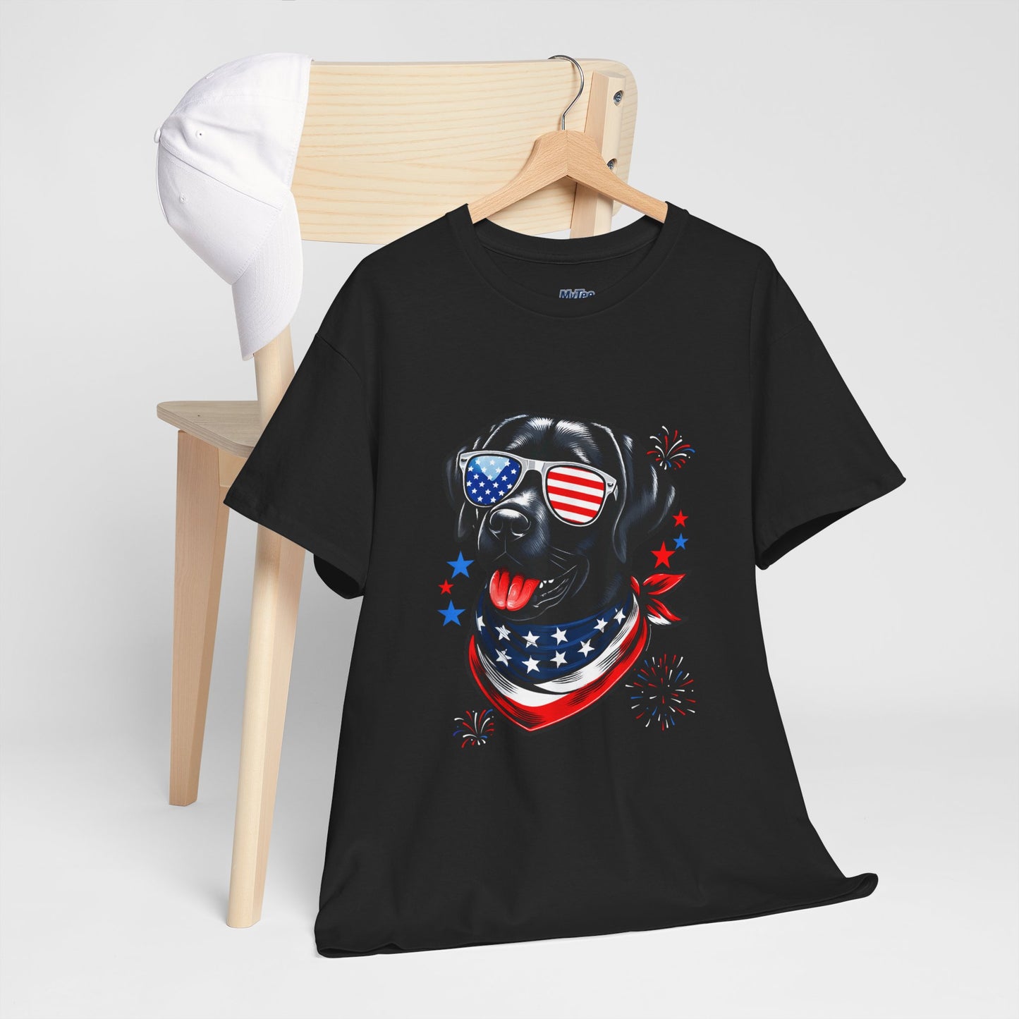 Patriotic American Labrador Retriever With Sunglasses Unisex T-Shirt