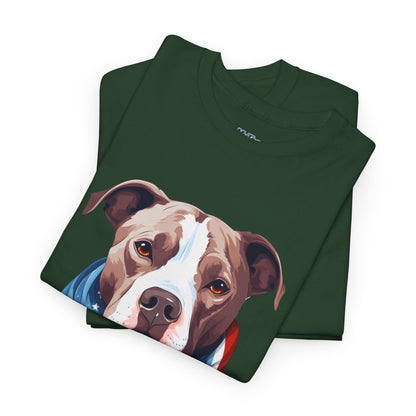 Patriotic American Staffordshire Terrier Unisex T-Shirt