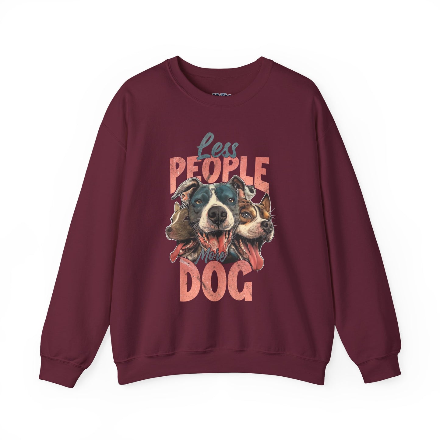 Less People More Dog Sweatshirt – Cozy Dog Lover Crewneck