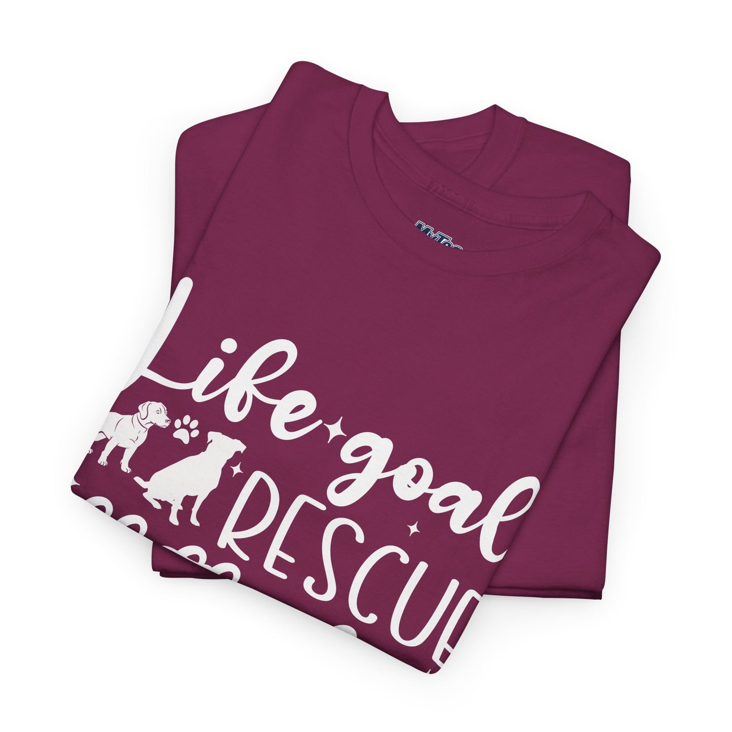 Life Goal Rescue All The Dogs Unisex T-Shirt - Perfect For Animal Lovers