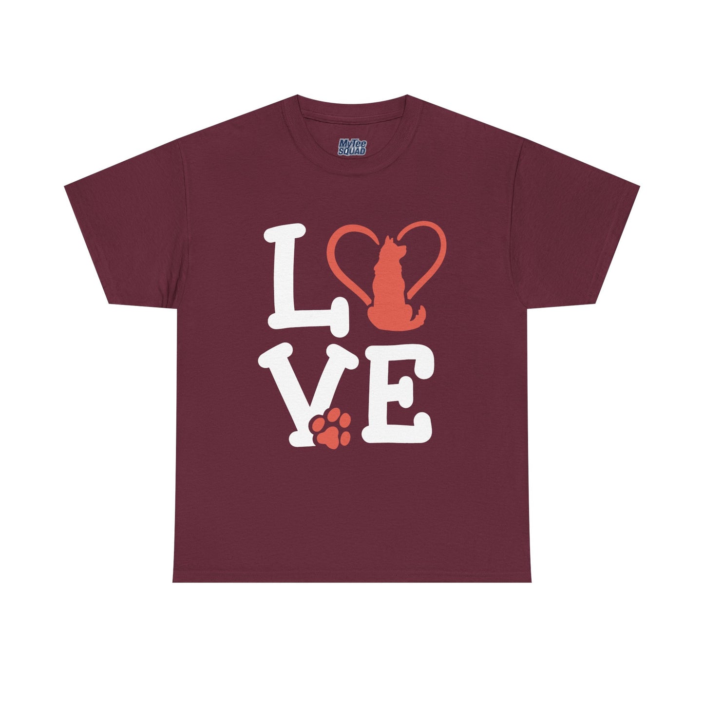 Love Dog Heart T-Shirt