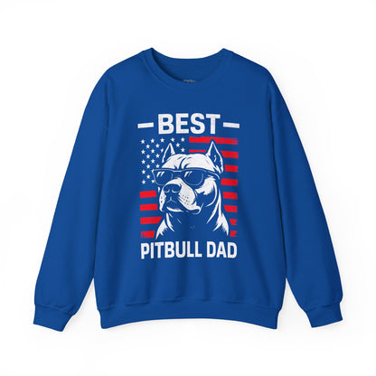 Best Pitbull Dad Ever SweatShirt For Proud Dog Father