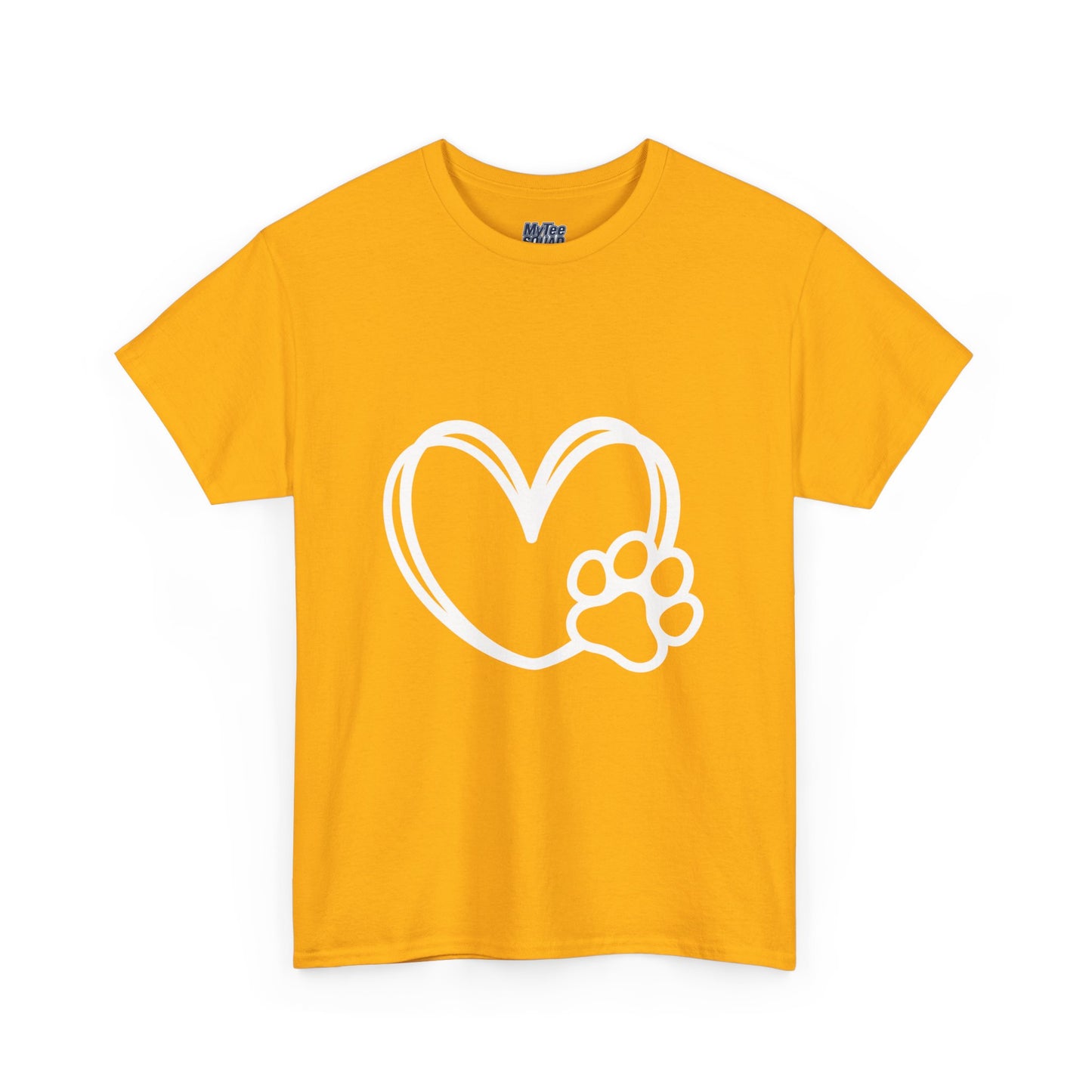 Simple Paw Heart Unisex T-Shirt – For Dog Lovers