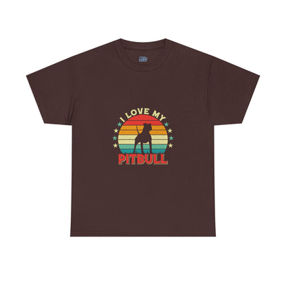 I Love My Pitbull Unisex T-Shirt | Best Gift For Dog Mom & Dad