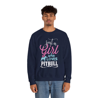 Just A Girl Who Loves Pitbull Sweatshirts
