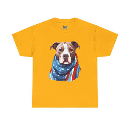 Patriotic American Staffordshire Terrier Unisex T-Shirt