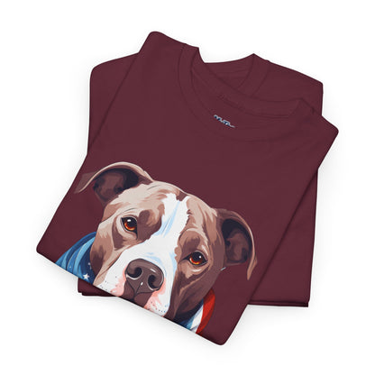 Patriotic American Staffordshire Terrier Unisex T-Shirt