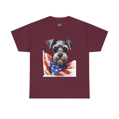 Patriotic Miniature Schnauzer Unisex T-Shirt