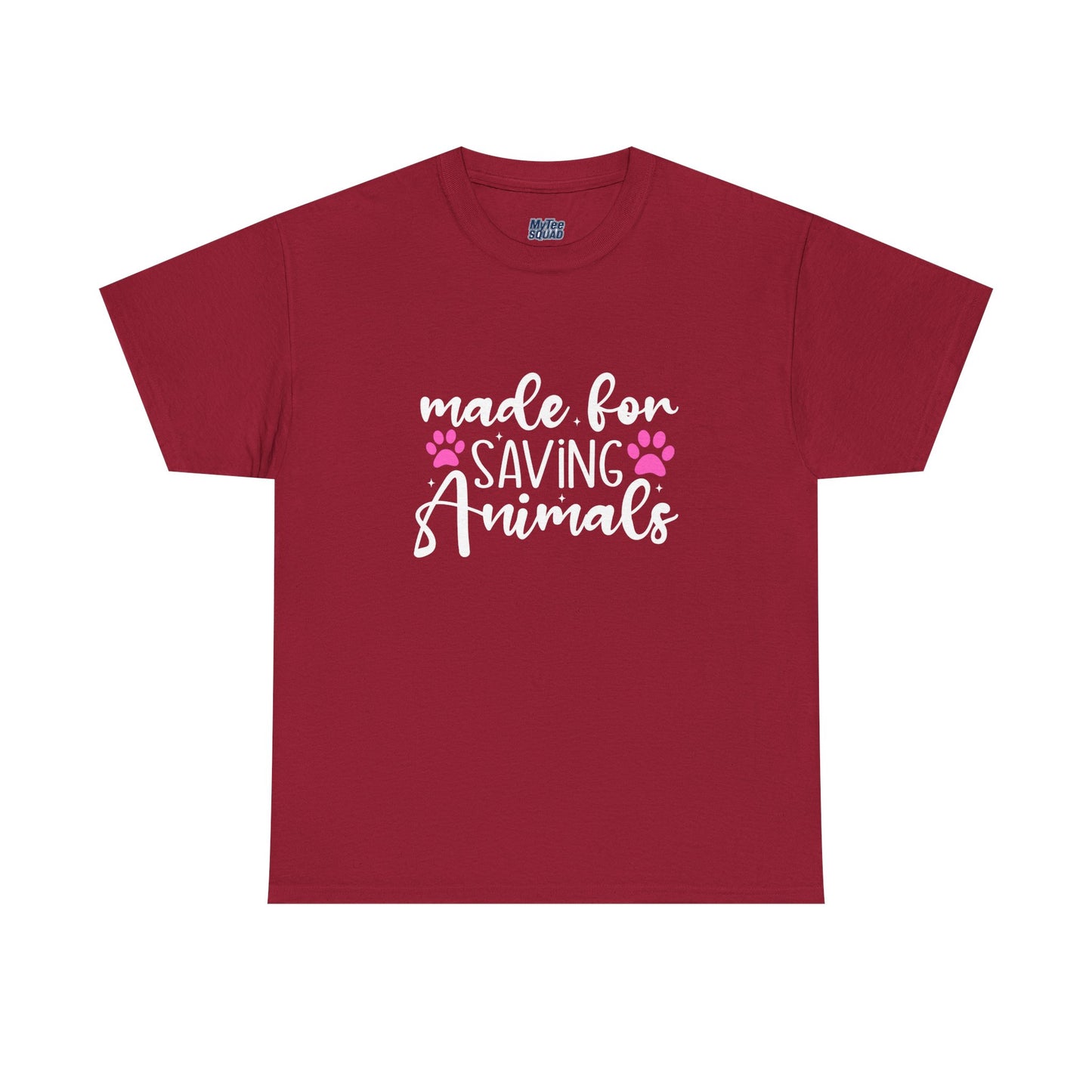 Made For Saving Animals Unisex Cotton T-Shirt | Dog Lover