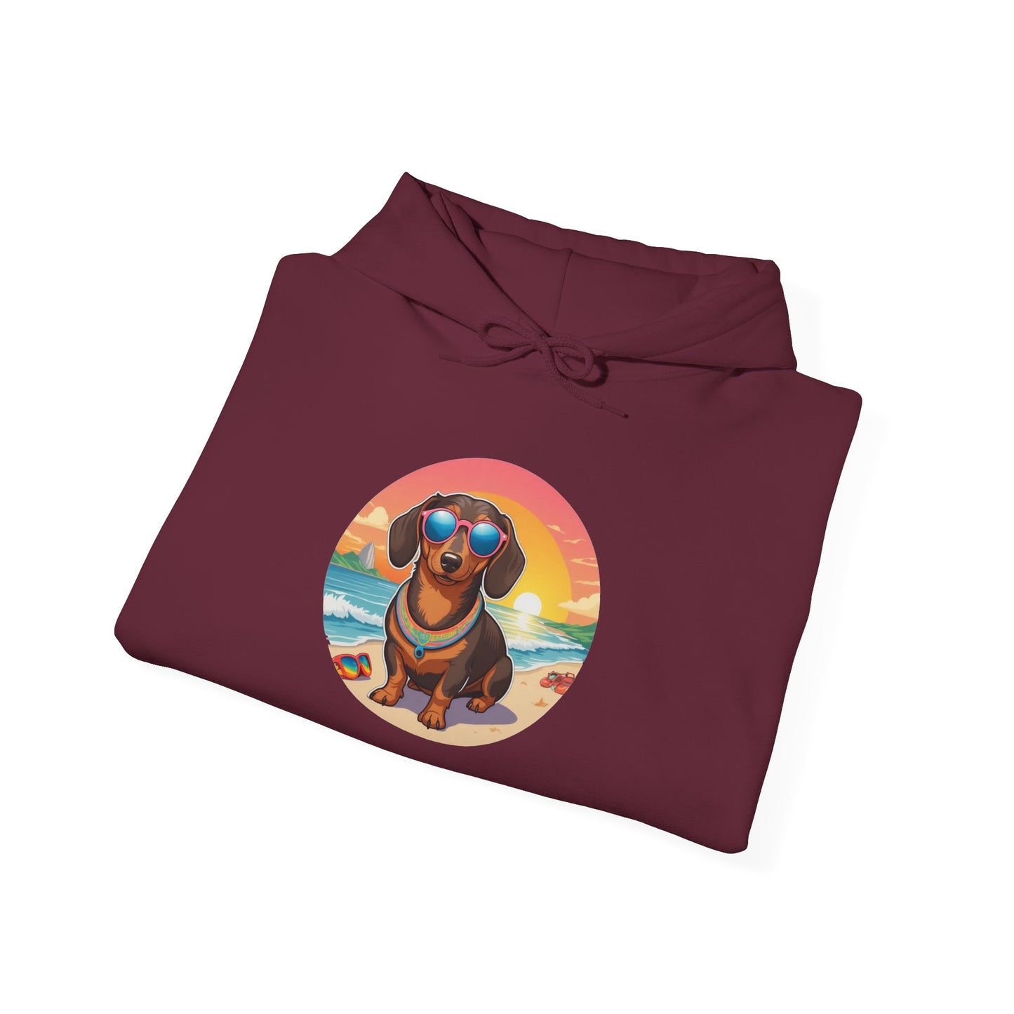 Dachshund Lover's Sunset Unisex Hoodie