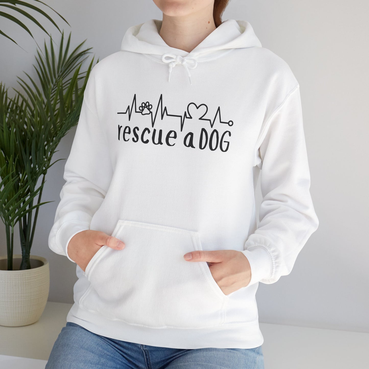 Rescue A Dog Hoodie Pet Lover Unisex Sweatshirt | Adoption Awareness Apparel