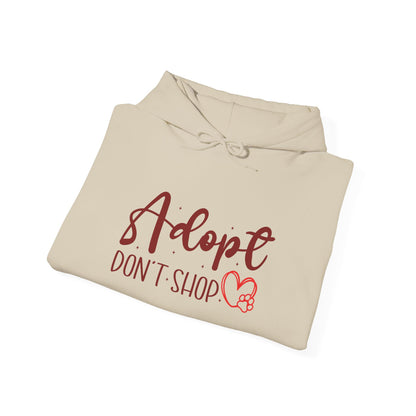Adopt Don’t Shop Unisex Hoodie – Soft Statement Wear For Animal Lovers