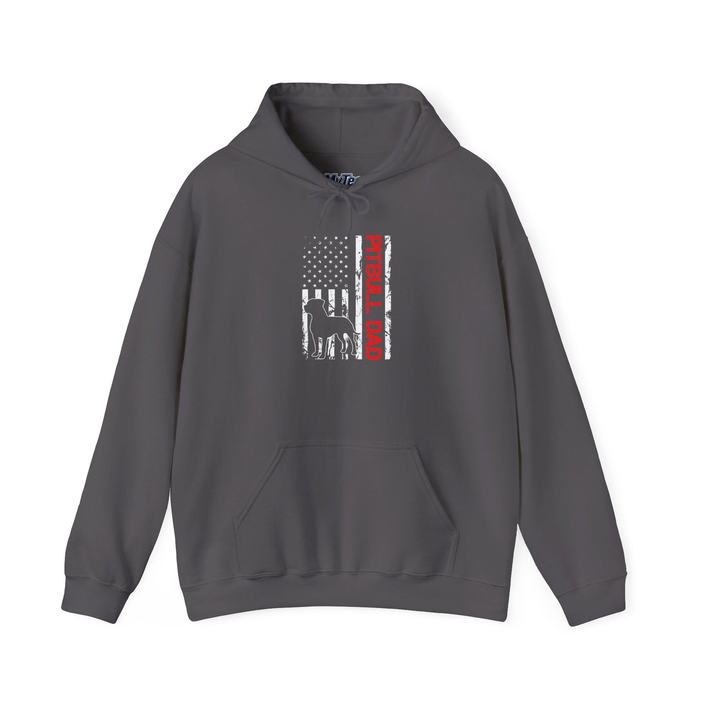 Patriotic Pitbull Dad Hoodie - Gift for Father's Day