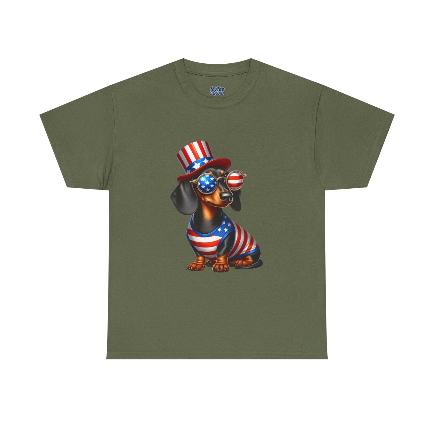Patriotic Dachshund 4th of July T-Shirt | Red, White & Woof Style