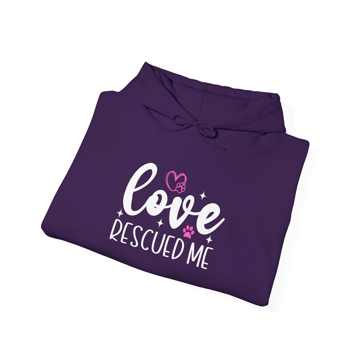 Love Rescued Me Unisex Hoodie – Proud Rescue Pet Parent Apparel