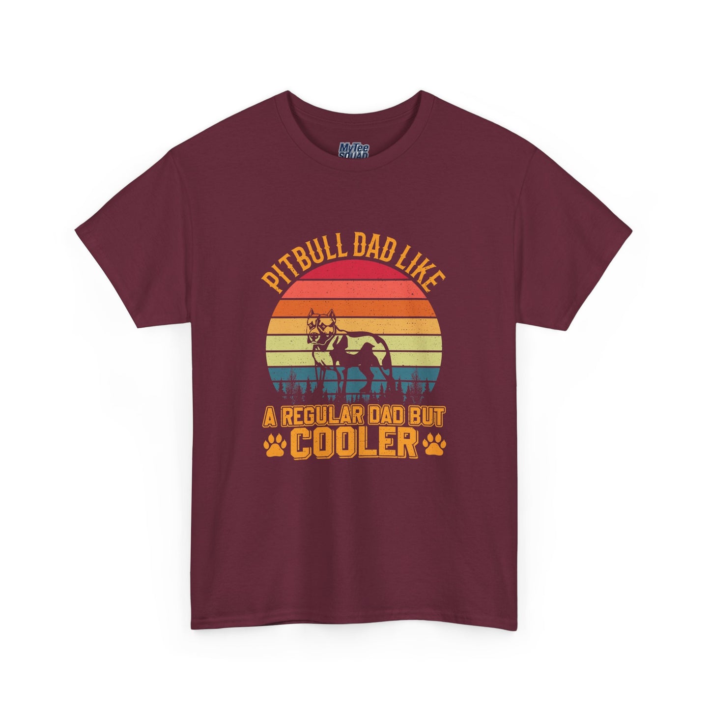 Pitbull Dad Like A Regular Dad But Cooler T-Shirt | Best Gift For Dog Father