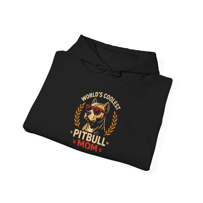 World's Coolest Pitbull Mom Hoodie | Perfect Gift for Dog Mama