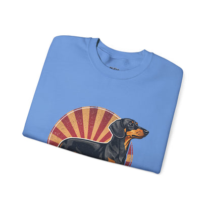 Dachshund Small But Mighty Sweatshirt – Fierce Pup Energy Pullover