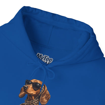 Cool Dachshund Dog Sunglasses Unisex Hoodie |  Dog Lover Gift, Pet-Themed Fashion