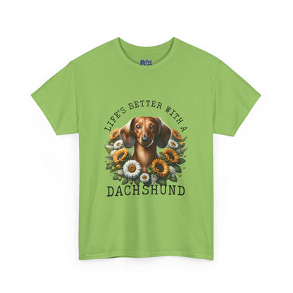 Dachshund Sunflower Unisex T-Shirt