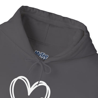 Minimal Paw Heart Unisex Hoodie – Dog Lover’s Comfort