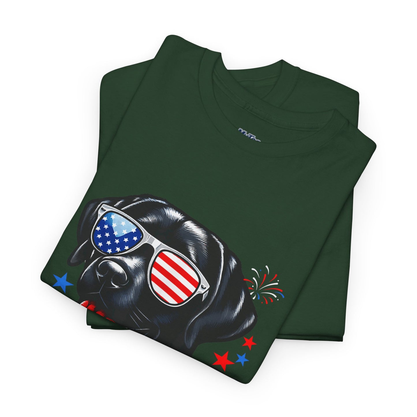 Patriotic American Labrador Retriever With Sunglasses Unisex T-Shirt