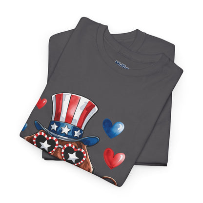 Patriotic Dachshund Unisex T-Shirt | Dog Lover Gift, July 4th Celebration