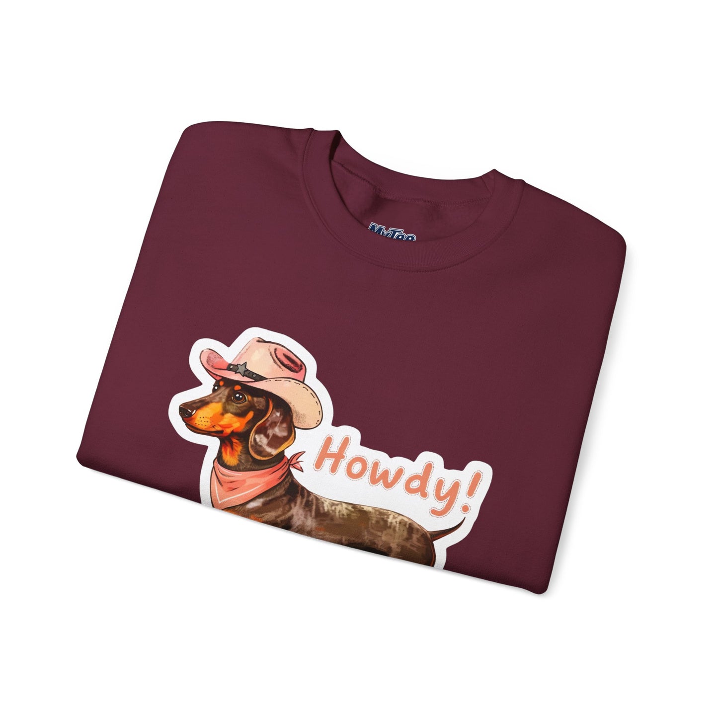 Dachshund Howdy Unisex Sweatshirt – Cozy Western Pup Pullover