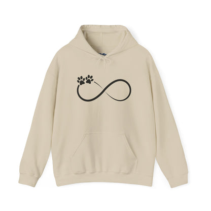 Infinity Paw Unisex Hoodie– Cozy & Timeless Love