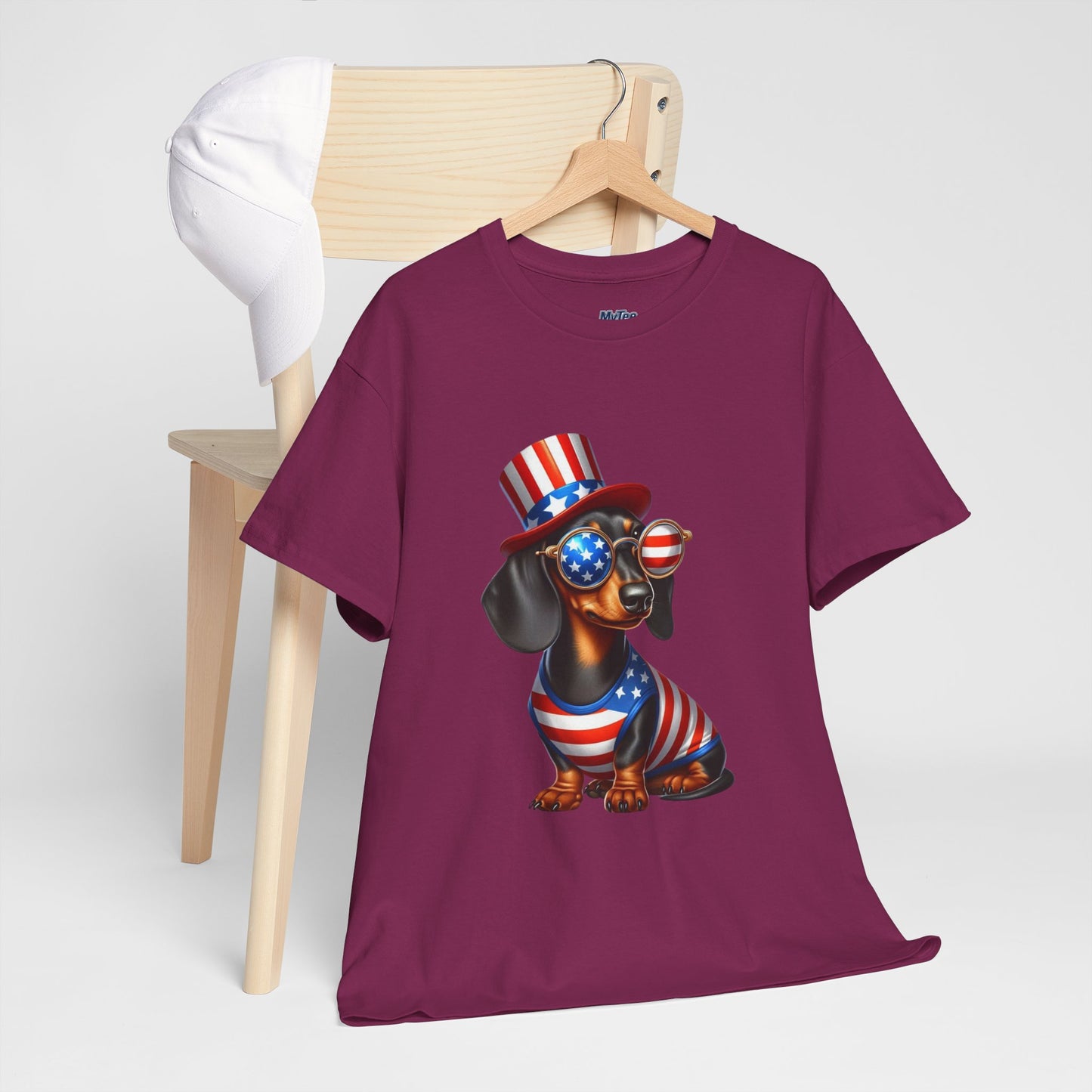 Patriotic Dachshund 4th of July T-Shirt | Red, White & Woof Style