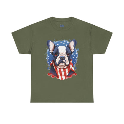 Patriotic French Bulldog Unisex T-Shirt | Dog Lover