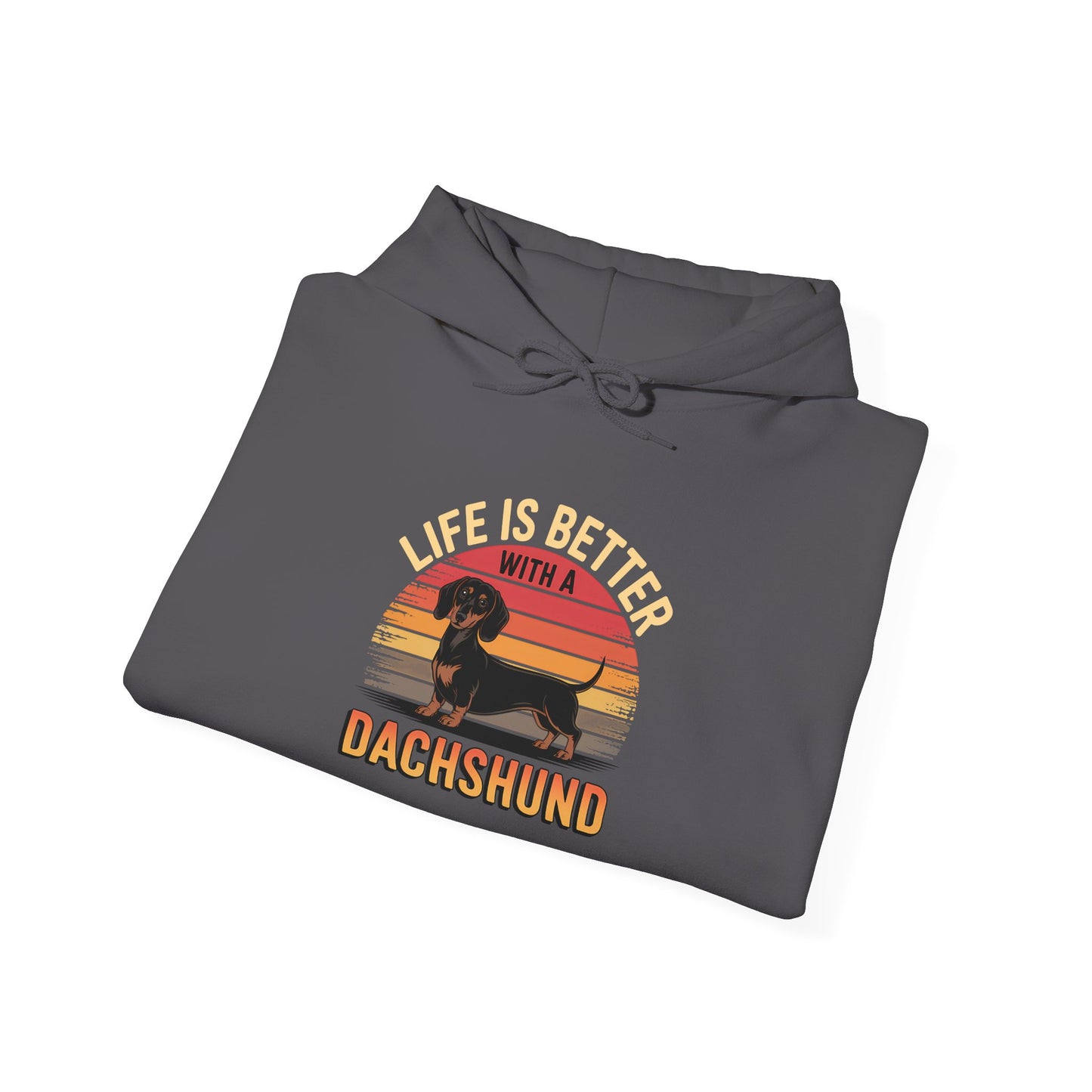 Life Is Better With A Dachshund Unisex Hoodie – Dog Lover Retro Pullover