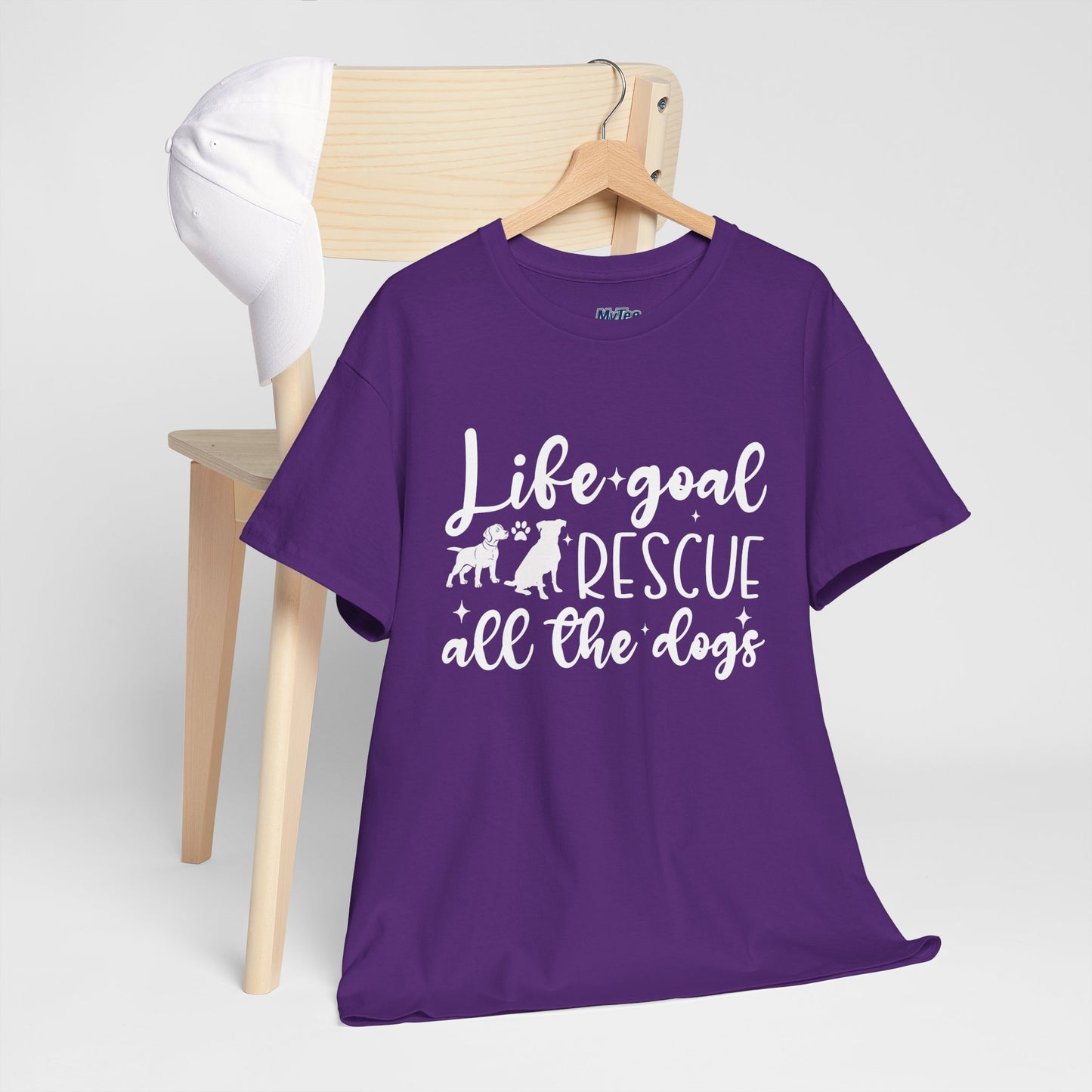 Life Goal Rescue All The Dogs Unisex T-Shirt - Perfect For Animal Lovers