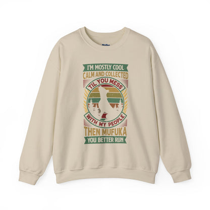 I'm Mostly Calm And Collected Pitbull Unisex Sweatshirts