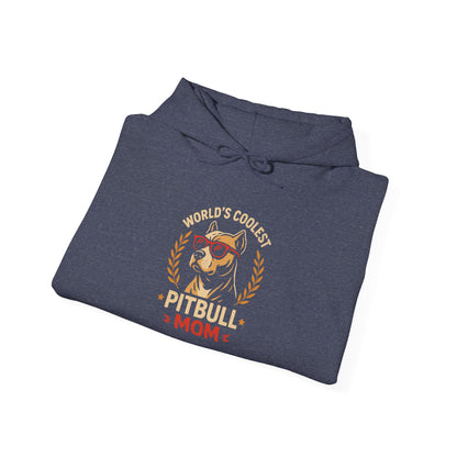 World's Coolest Pitbull Mom Hoodie | Perfect Gift for Dog Mama