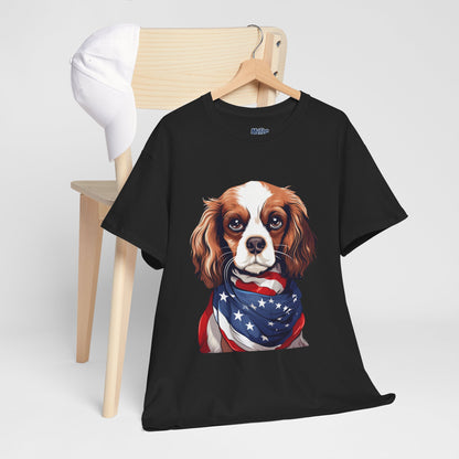 Patriotic Cavalier King Charles Spaniel Unisex T-Shirt