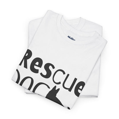 Rescue Dog Mom Cotton T-Shirt