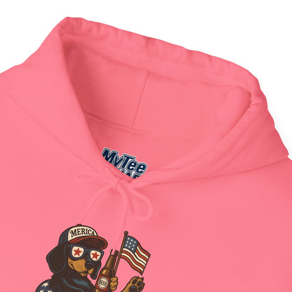 Patriotic Dachshund America Unisex Hoodie