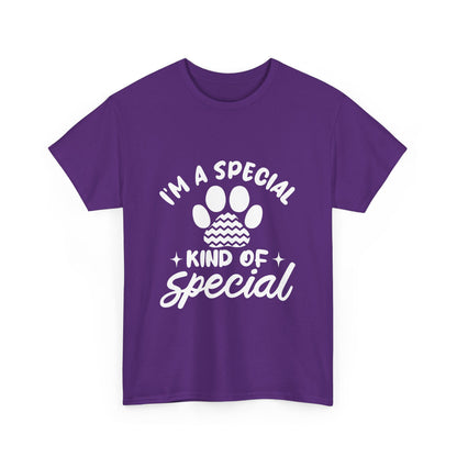 I'M A SPECIAL, DOG KIND OF SPECIAL Casual PAW Cotton T-shirt