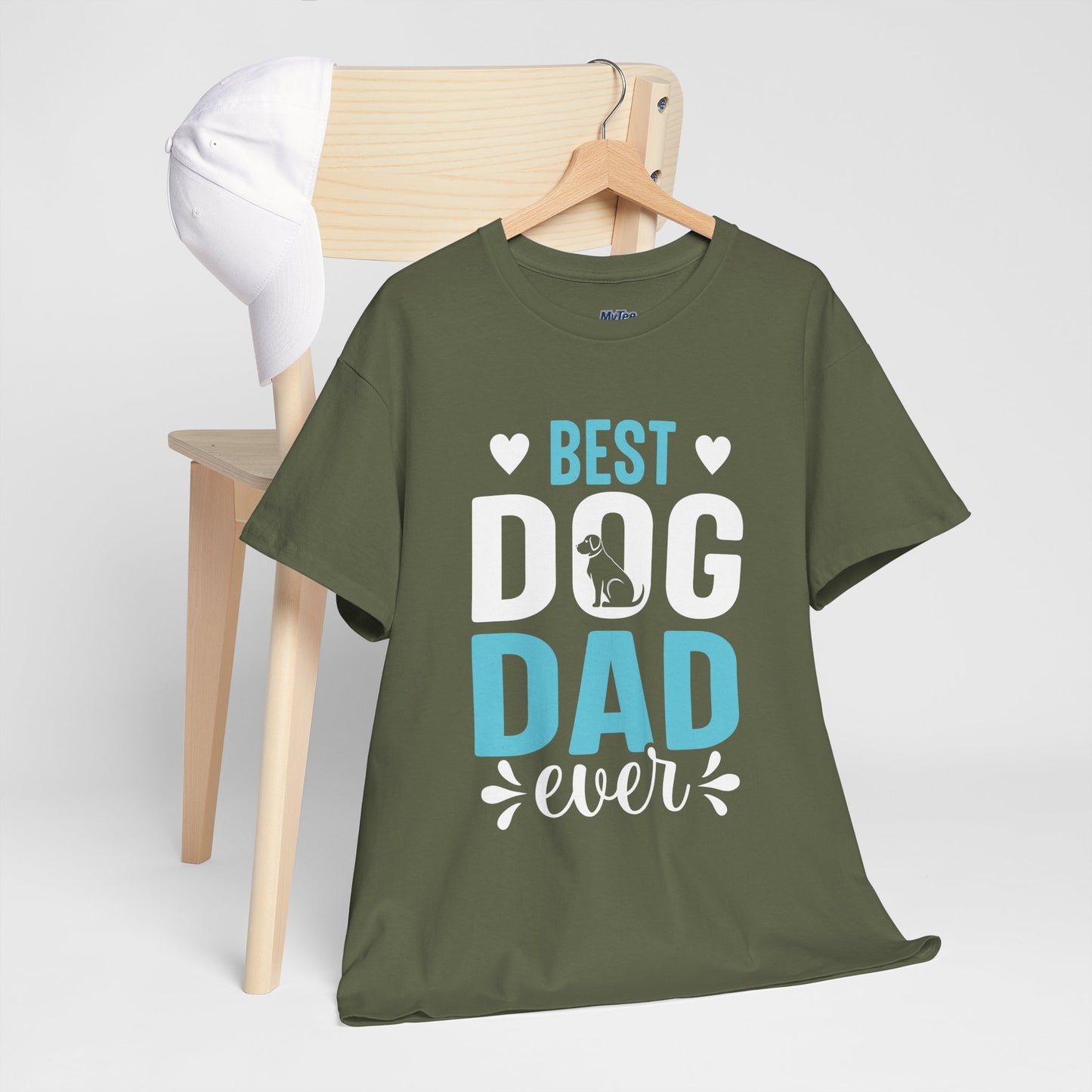 Best Dog Dad Ever Cotton T-Shirt