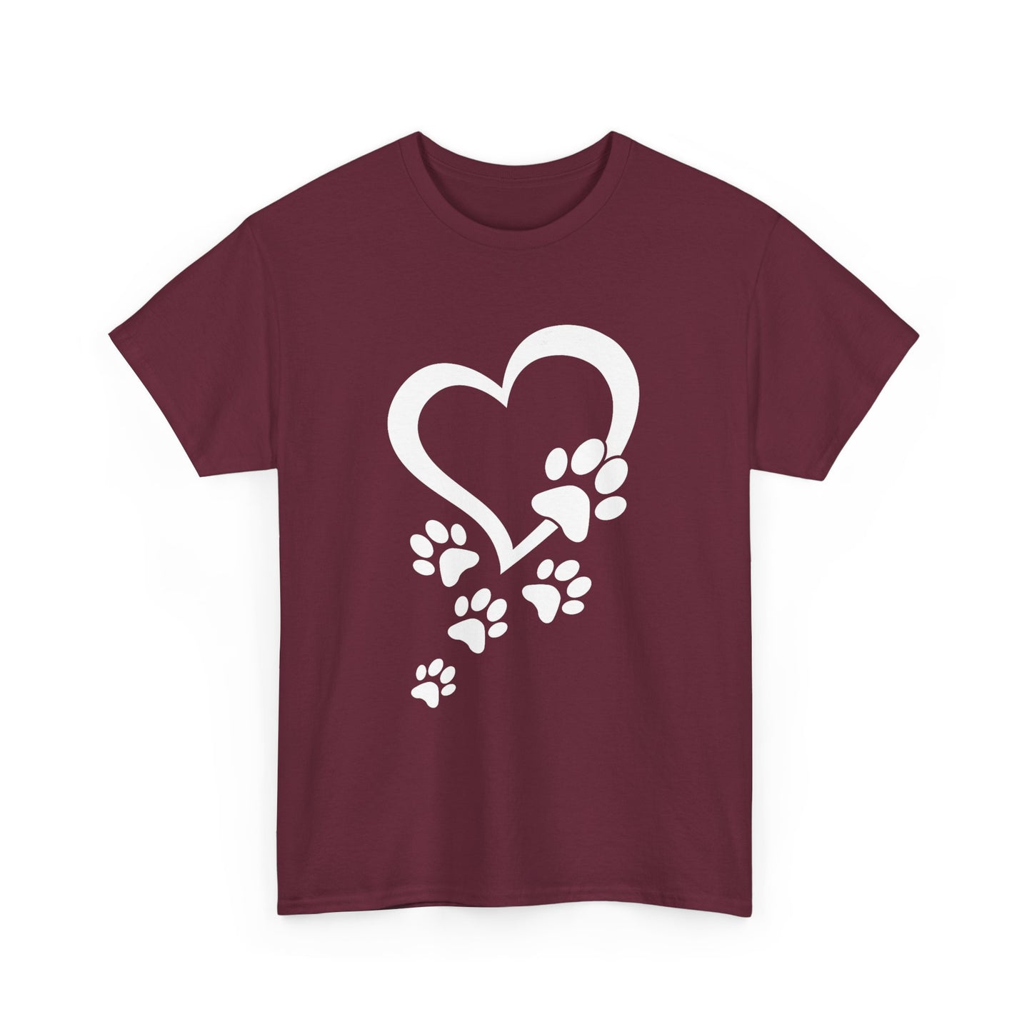 Heart With Paw Print Love T-shirt